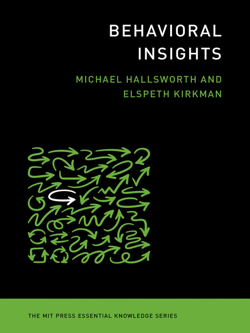 Detalles del título Behavioral Insights de Michael Hallsworth - Disponible